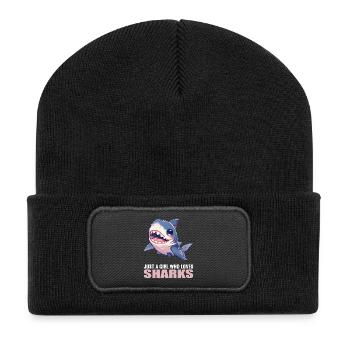 Sharks Shark - Recycled Patch Beanie - black - Front