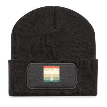 Sea feeling for the soul - Recycled Patch Beanie - dark grey - Front
