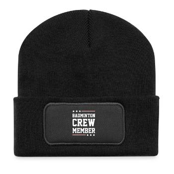 Badminton Crew - Recycled Patch Beanie - black - Front