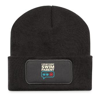 Swimming Competition Swimming Mom Swim Team Gift - Recycled Patch Beanie - dark grey - Front