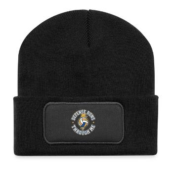 Volleyball Libero Defensive Specialist Player - Recycled Patch Beanie - black - Front