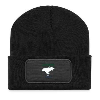 Carte souvenir de voyage de Cantabrie Santander Espagne - Beanie recyclé à patch - noir - Devant