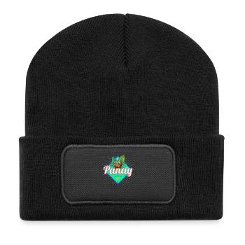 Panay Philippines Vintage Island Filipino Souvenir - Beanie recyclé à patch - noir - Devant