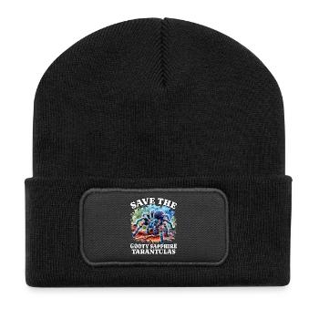 Save Gooty Saphir Tarantel - Recycelte Patch Beanie - Schwarz - Vorne