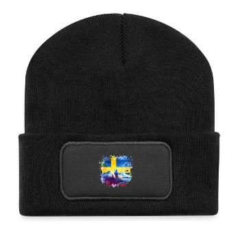 Pêcheurs de Suède - Beanie recyclé à patch - noir - Devant