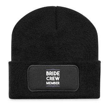 Équipage de la mariée - Beanie recyclé à patch - noir - Devant
