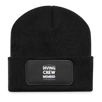 Diving Crew - Recycled Patch Beanie - black - Front