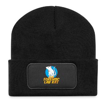Rat, rat de maison, propriétaire de rats, amoureux des rats - Beanie recyclé à patch - noir - Devant