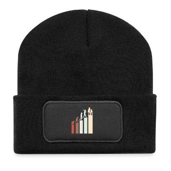 poterie - Beanie recyclé à patch - noir - Devant