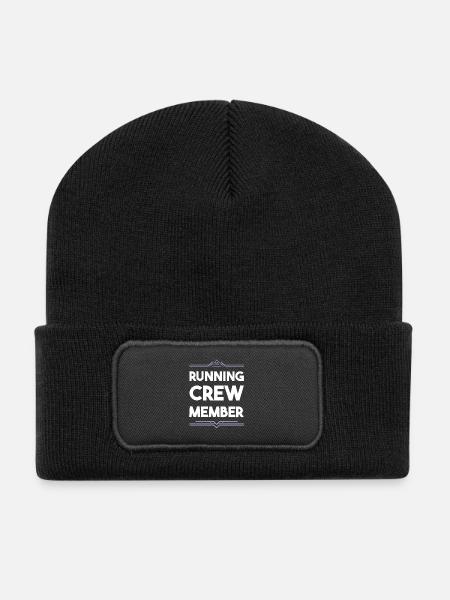 Équipe de Course - Beanie recyclé à patch - noir