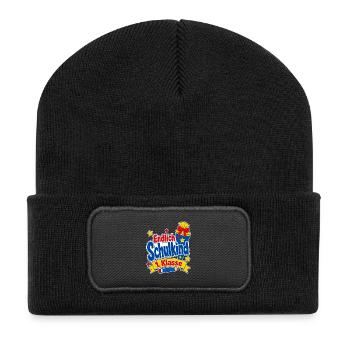 Einschulung Endlich Schulkind 1. Klasse Schultüte - Recycled Patch Beanie - black - Front