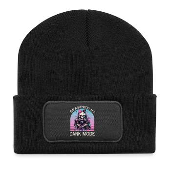 Pastel Goth Soft Goth Gaming Gamer - Beanie recyclé à patch - noir - Devant