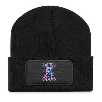 Pastel Goth Soft Goth Gaming Gamer - Recycelte Patch Beanie - Schwarz - Vorne
