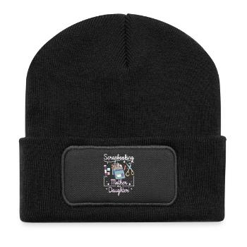 Scrapbooking Mother Daughter - Recycled Patch Beanie - black - Front