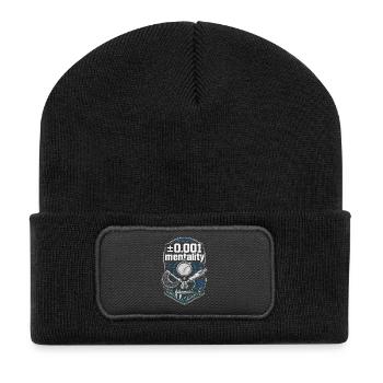 Cutting Machine Operator CNC Router 0.001 Mentality - Recycled Patch Beanie - black - Front