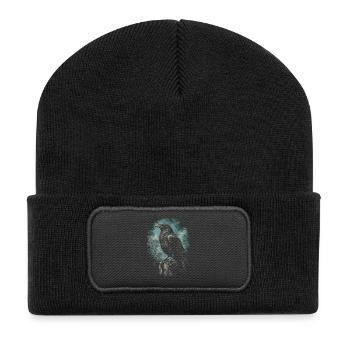 Raven Raven - Beanie recyclé à patch - noir - Devant