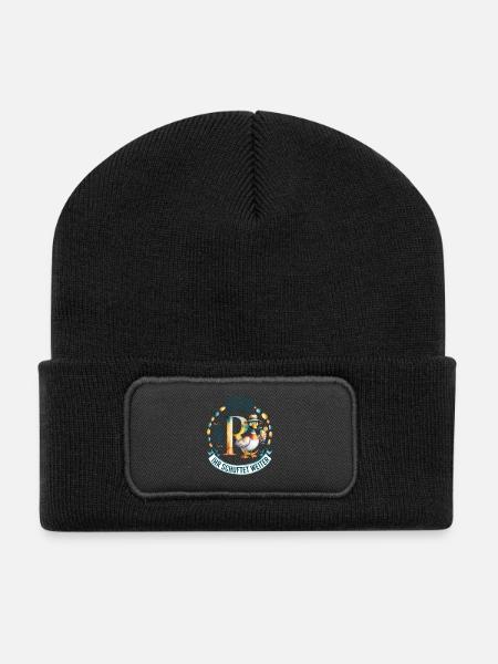 Rente 2026 Ich geh in R(ente) Ihr schuftet weiter - Recycelte Patch Beanie - Schwarz