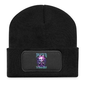 Pastel Goth Soft Goth Gaming Gamer - Recycelte Patch Beanie - Schwarz - Vorne