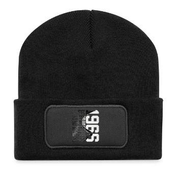 60 JAHRE ALT LIMITED EDITION 1966 60. GEBURTSTAG - Recycelte Patch Beanie - Schwarz - Vorne