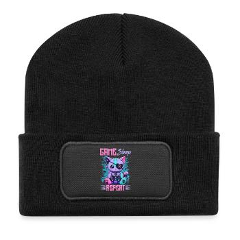 Pastel Goth Soft Goth Gaming Gamer - Beanie recyclé à patch - noir - Devant