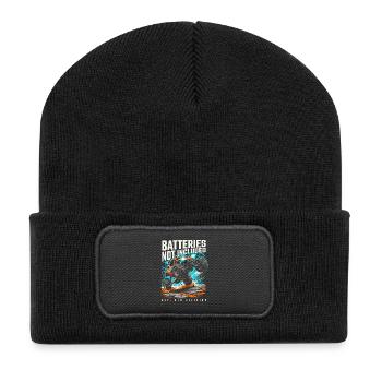 Batterien nicht enthalten – RC Racing Funny Vintage - Recycelte Patch Beanie - Schwarz - Vorne