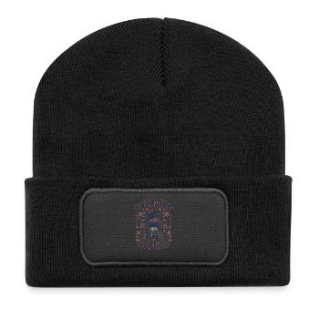 Fun 4th of July barbecue party of the founding fathers - Recycled Patch Beanie - black - Front