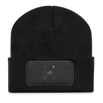 Croix de la Bible Eye - Beanie recyclé à patch - noir - Devant