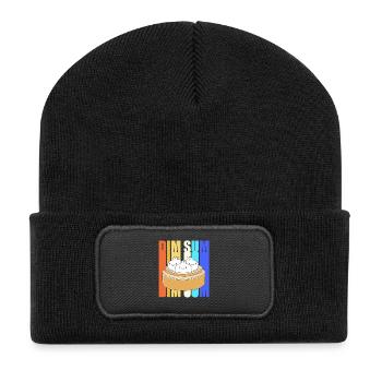 Dim Sum - Recycelte Patch Beanie - Schwarz - Vorne