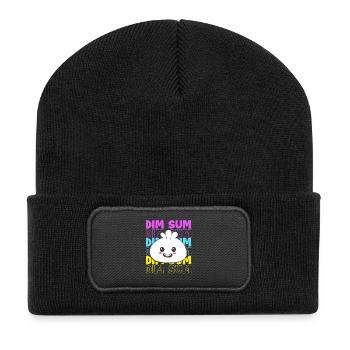 Dim Sum - Recycelte Patch Beanie - Schwarz - Vorne