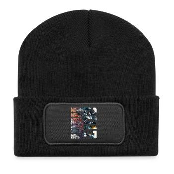 WELTRAUM 9 JAHRE 2017 ASTRONAUT 9. GEBURTSTAG - Recycelte Patch Beanie - Schwarz - Vorne