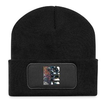 WELTRAUM 15 JAHRE 2011 ASTRONAUT 15. GEBURTSTAG - Recycelte Patch Beanie - Schwarz - Vorne