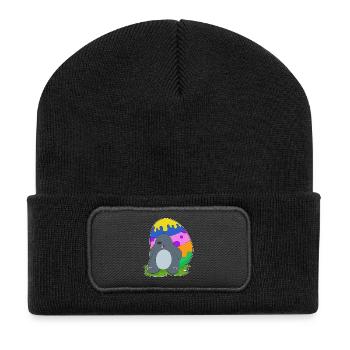 Mole Easter Easter Egg - Recycled Patch Beanie - black - Front
