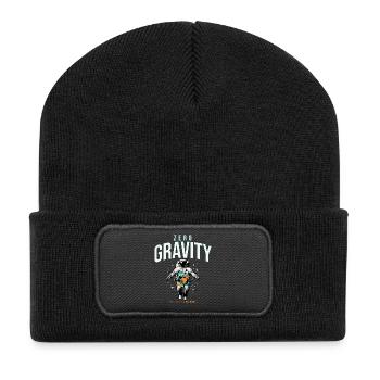 Zero Gravity Astronaut Earth Space - Recycled Patch Beanie - black - Front
