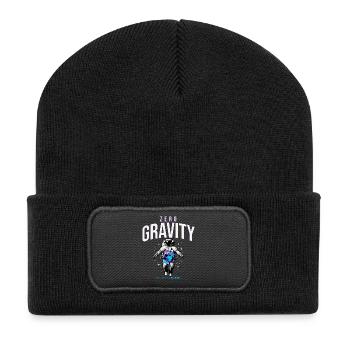 Zero Gravity Astronaut Earth Space - Recycled Patch Beanie - black - Front