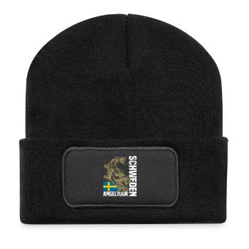 Sweden Fishing - Recycled Patch Beanie - black - Front