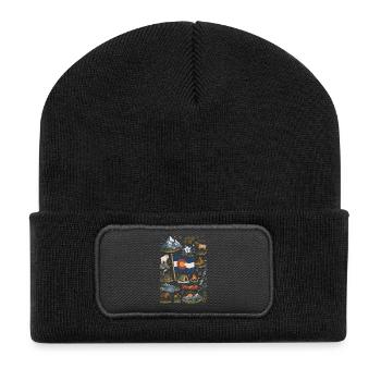 Colorado | Rockies, Outdoor & Freedom - Recycled Patch Beanie - black - Front