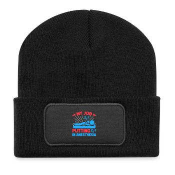 Anesthesiologist My Job Anesthesia - Recycled Patch Beanie - black - Front