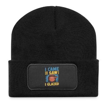 Gifts For Pottery Makers Came Saw Glazed Pottery - Recycled Patch Beanie - black - Front