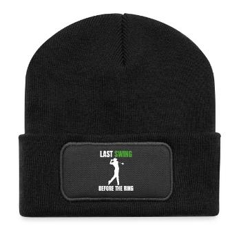 Golf Bachelor Party - Recycled Patch Beanie - black - Front