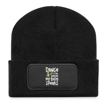 Dancing is the language my body speaks - Recycled Patch Beanie - black - Front