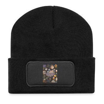 Provence | Lavender, indulgence & the South of France - Recycled Patch Beanie - black - Front