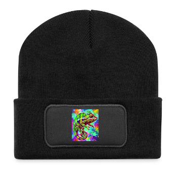 chameleon - Recycled Patch Beanie - black - Front