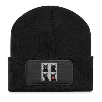 Cats Bombay Cat - Recycled Patch Beanie - black - Front
