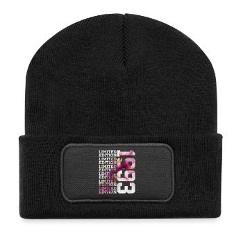 LIMITED EDITION 1993 - 33 YEARS - 33RD BIRTHDAY - Recycled Patch Beanie - black - Front