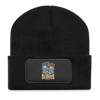 Raise Your Gloves Boxing Gloves - Recycled Patch Beanie - black - Front