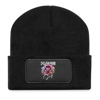 Chile Tarantula Girl - Recycled Patch Beanie - black - Front