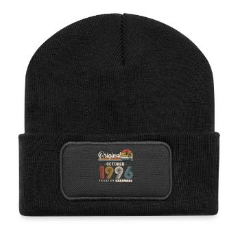 Original Oktober 1996 – 30. Geburtstag Retro - Recycled Patch Beanie - black - Front