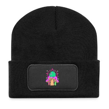 Pastel Gothic - Recycled Patch Beanie - black - Front