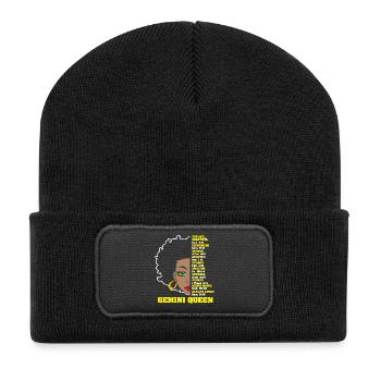 Zodiac sign Gemini - Recycled Patch Beanie - black - Front