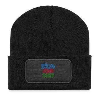 Schoolchild 2026 | Neon Optics | School enrollment - Recycled Patch Beanie - black - Front